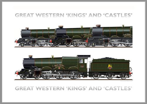 Print No.8: Great Western Kings and Castles