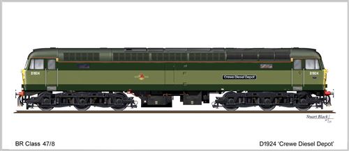 Card No.242: D1924 Crewe Diesel Depot
