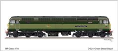 Card No.242: D1924 Crewe Diesel Depot