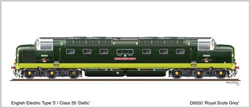 Card No.250: D9000 Royal Scots Grey