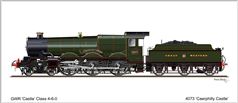 Card No.258: 4073 Caerphilly Castle