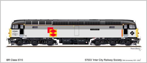 Card No.270: 57003 InterCity Railway Society 50th Anniversary 1973-2023