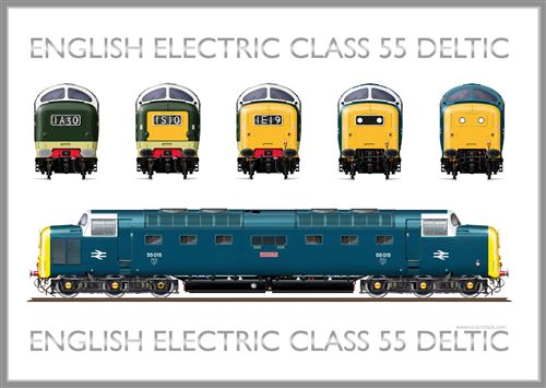 Print No.135: Class 55 Deltic version 5 - 55015