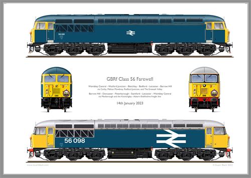 Print No.150: GBRf Class 56 Farewell