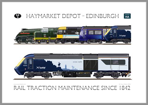 Print No.64A: Haymarket Depot Edinburgh - Rail Traction Maintenance Since 1842