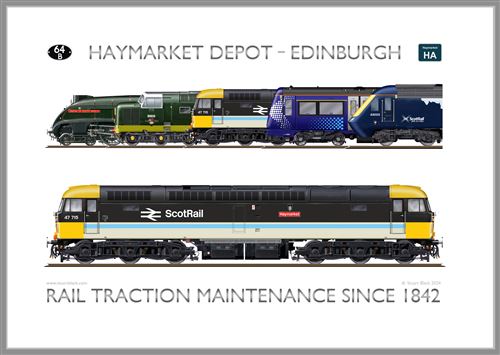 Print No.64B: Haymarket Depot Edinburgh - Rail Traction Maintenance Since 1842