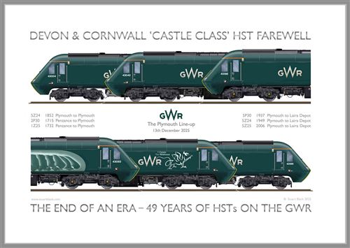 Print No.83: Devon & Cornwall 'Castle Class' HST Farewell